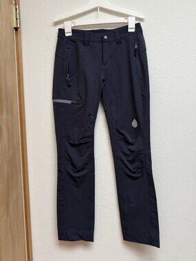 Stio Women's Pinedale Softshell Hiking Pants Navy Stretch Size 2